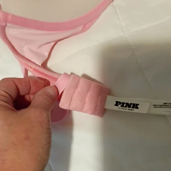 Pink Heart Patterned Bra - Picture 4 of 6